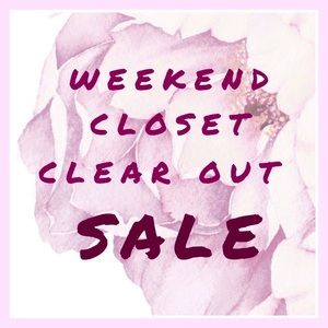 💕 weekend closet sale 💕
